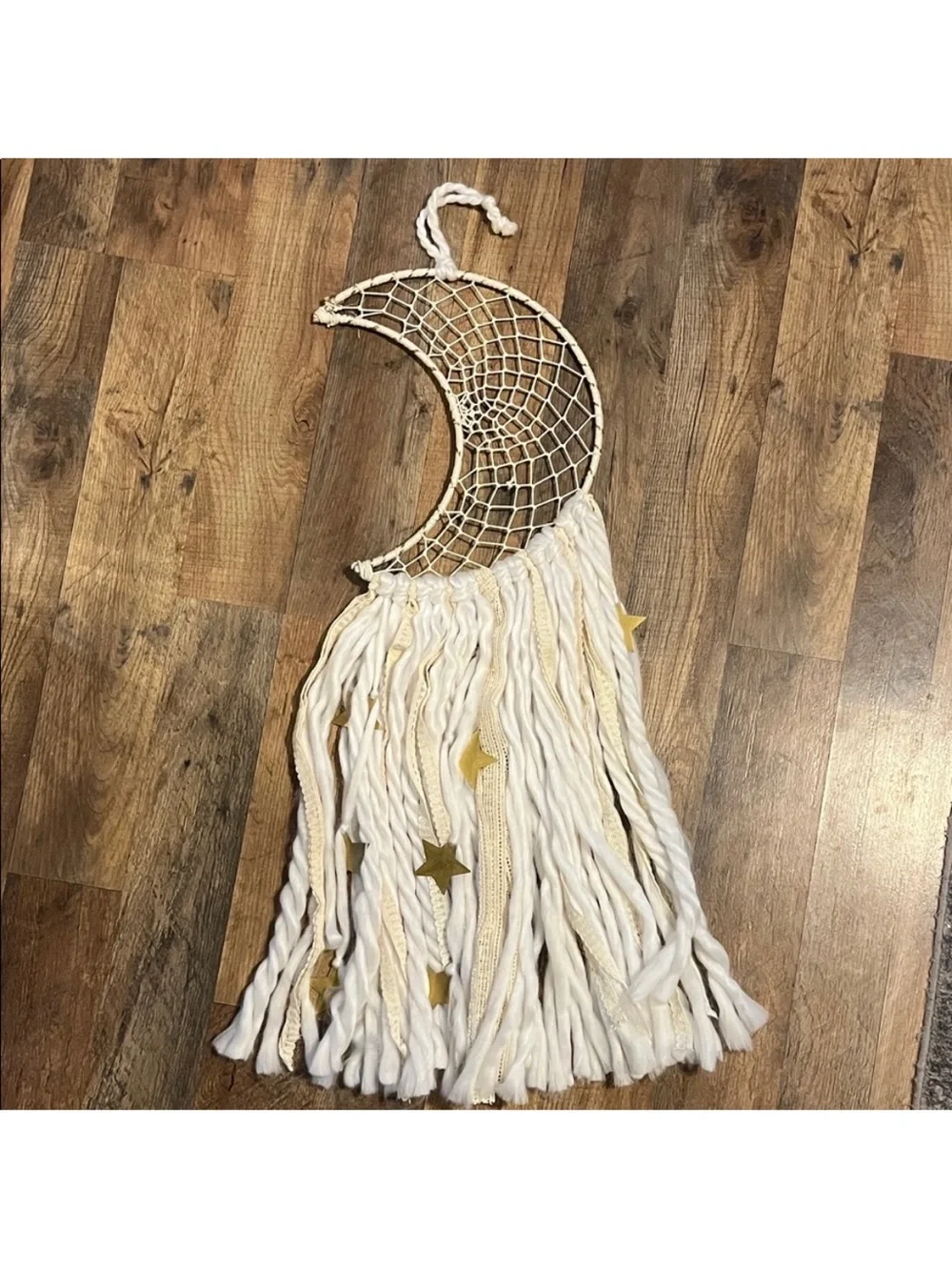 Boho/hippie dream catcher metal star detail